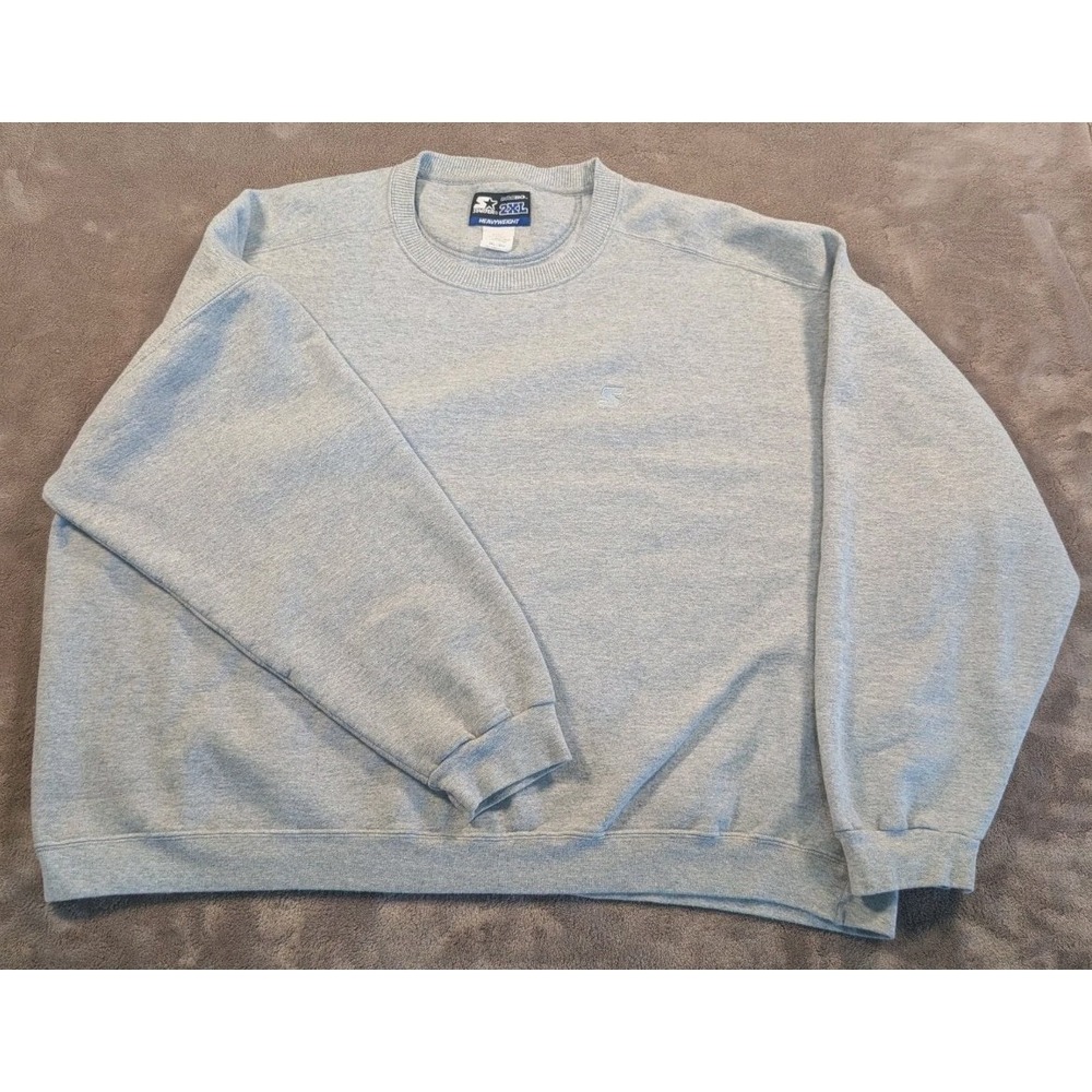 Vintage 90s Starter Embroidered Blank Crewneck Sweatshirt Size 2XL Y2K